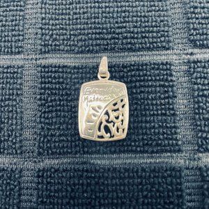 Vintage Inspirational Sterling Silver Pendant